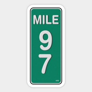 Neskowin, Oregon Mile Marker 97 Sticker